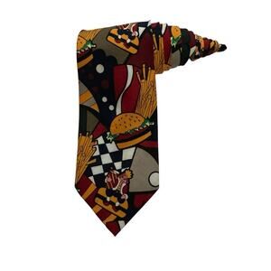 Clipper Rare Burger King Cravat Neckerchief Vintage Novelty Necktie Manager